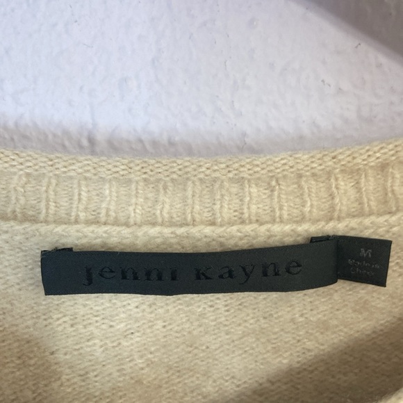 Jenni Kayne Women Oatmeal Will and Cashmere Blend Sweater Size M - Picture 6 of 8